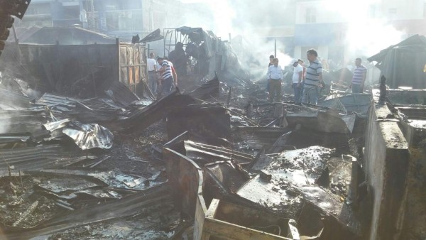 Incendio consume 80 puestos del mercado central de San Pedro Sula