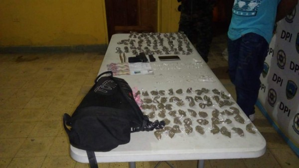 Capturan a supuesto miembro de la mara MS-13 con 198 bolsitas de droga