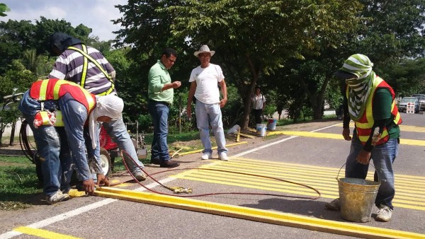 Señalizan carretera entre San Manuel, autopista de El Progreso y Villanueva