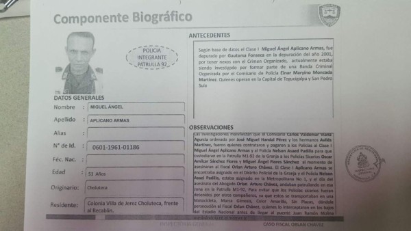 Cancelan a 5 policías investigados por crimen del fiscal Orlan Chávez