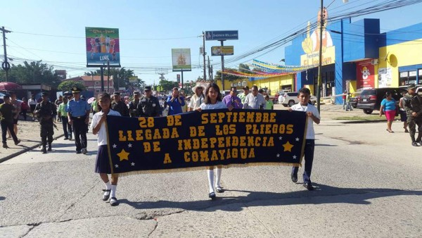 Recuerdan la llegada de los pliegos de Independencia a Comayagua