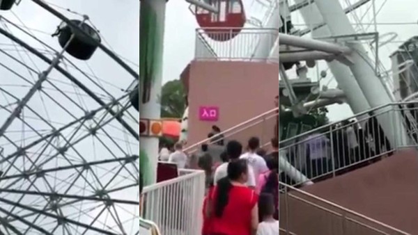 Video: el escalofriante accidente de un niño de 5 años que paralizó los corazones en un parque de diversiones en China