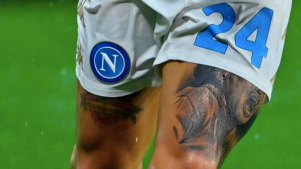 Lorenzo Insigne y su impactante tatuaje en honor a Maradona