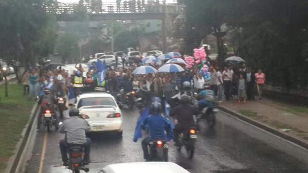 Así se viven las marchas en Tegucigalpa