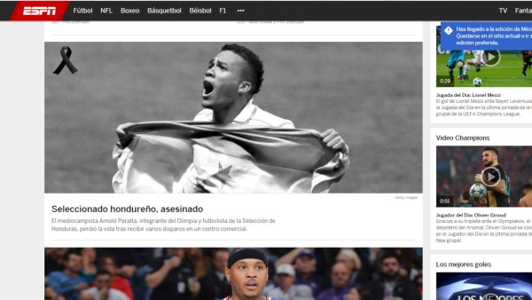 Asesinato de Arnold Peralta impacta en medios internacionales