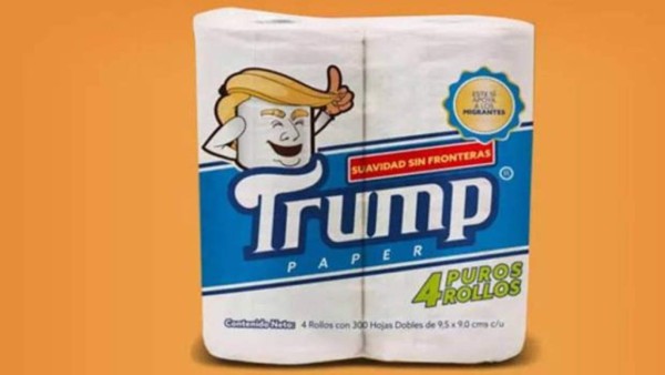 Lanzan el papel higiénico marca Trump, 'suavidad sin fronteras'