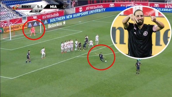 ¡Llegó el primero! Higuaín se estrena con golazo en la MLS y da el triunfo al Inter Miami