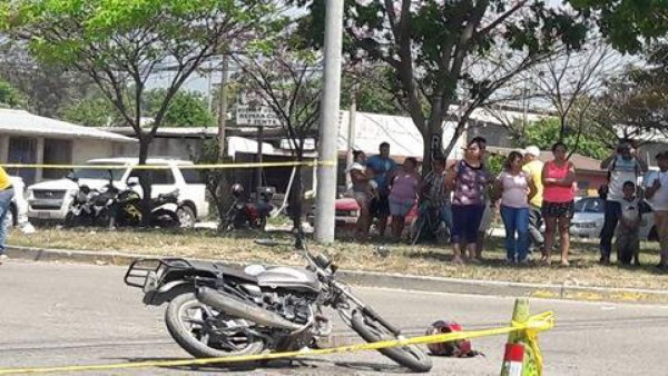 Camión atropella a motociclista en San Pedro Sula