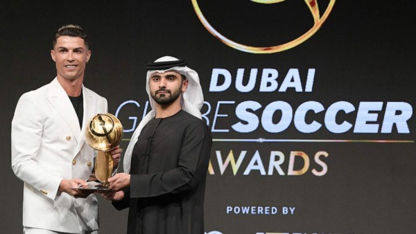 Cristiano Ronaldo supera a Messi y gana el Globe Soccer Award 2019