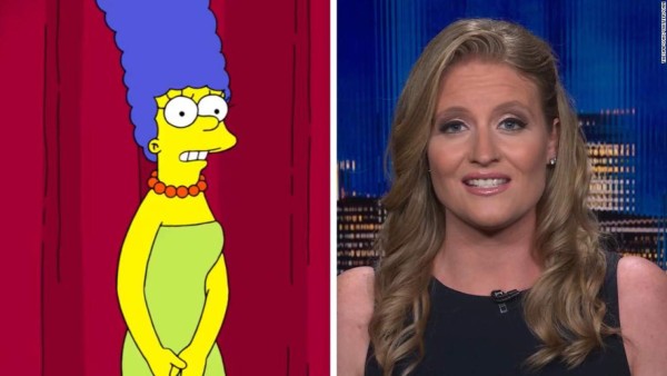 Marge Simpson 'responde' al equipo de Trump por compararla con Kamala Harris
