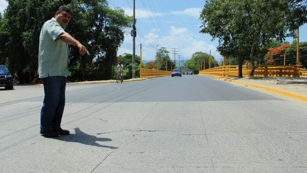 Aguas de San Pedro debe reparar el tramo dañado en la avenida Júnior