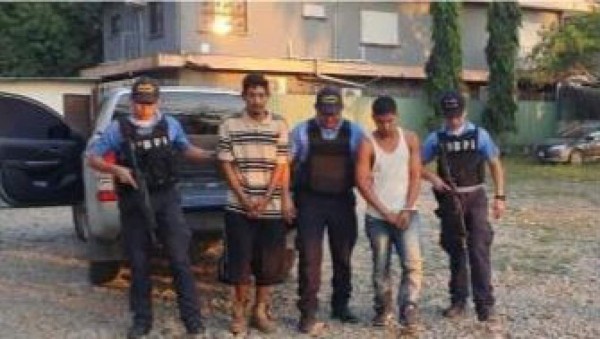 Caen dos supuestos gatilleros de la MS en El Progreso