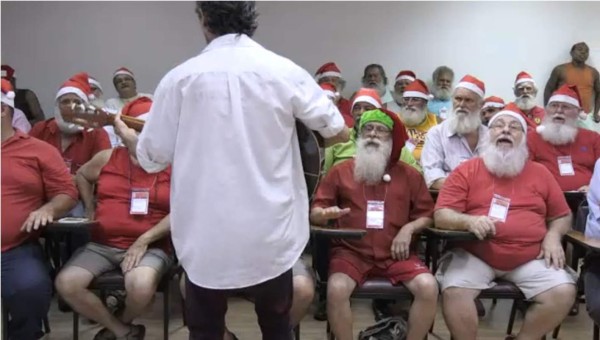 Papá Noel sufre la crisis en Brasil