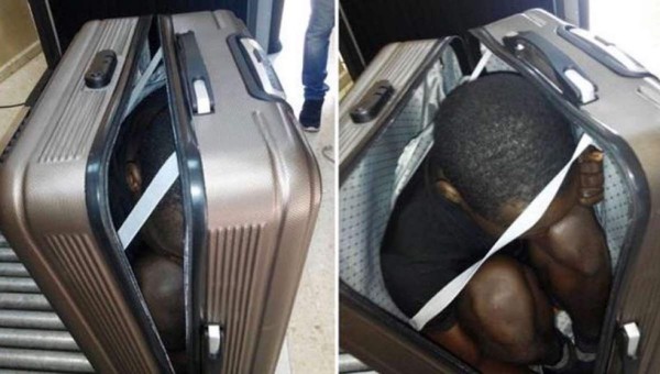 Encuentran a menor oculto dentro de maleta en frontera de España