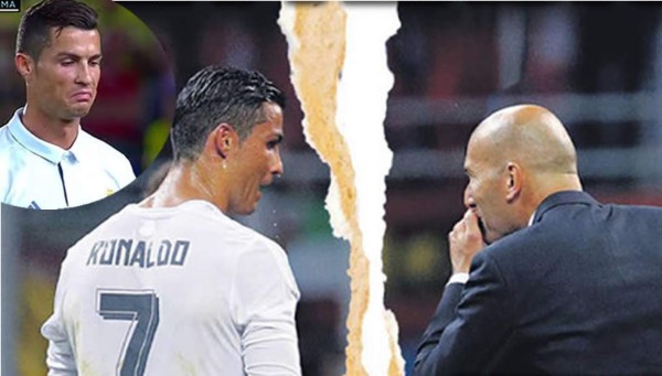 ¡Polémica! Cristiano Ronaldo lanzó insultos en su enfado con Zidane por sustituirlo
