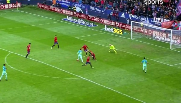 VIDEO: El genial golazo de Messi en el minuto 92 ante Osasuna