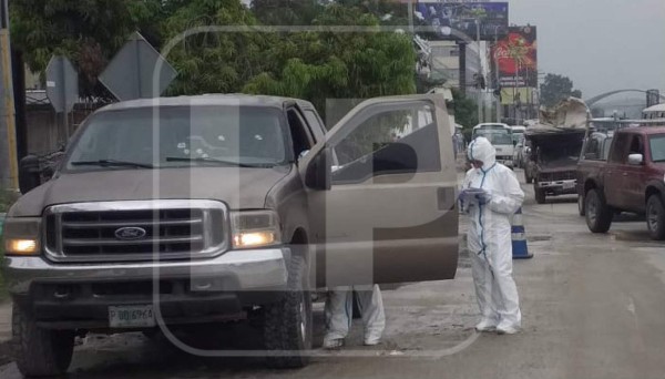 Tirotean un pick up doble cabina en bulevar del norte de San Pedro Sula