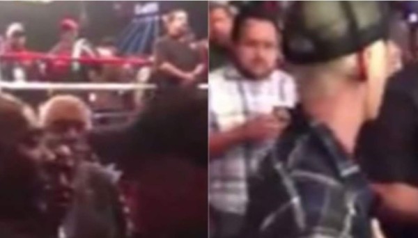 Casi golpean a Justin Bieber durante festejos con Floyd Mayweather