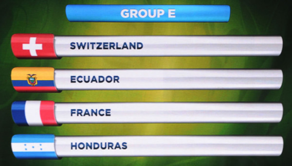 Honduras va contra Francia, Ecuador y Suiza en el Mundial