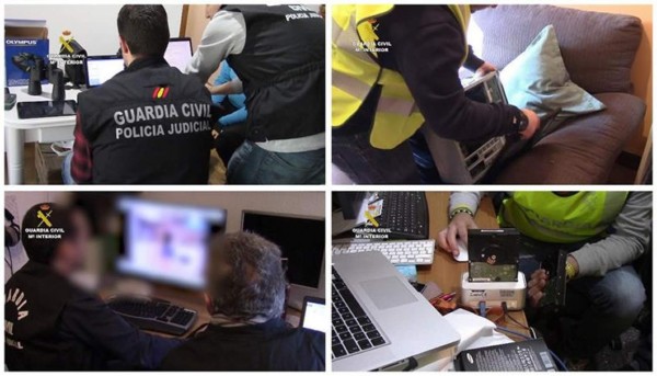 España: Un centenar de detenidos en duro golpe a una red de pornografía infantil