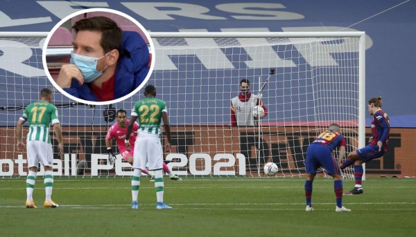 El penal que falló Griezmann contra el Betis.