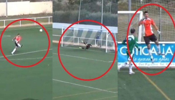¡Increíble! Portero anota gol de arco a arco con caño incluído