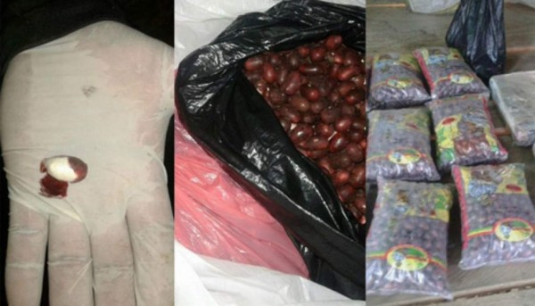 Detienen a colombiano con frijoles rellenos de cocaína