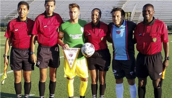'Rambo' de León fue titular en su primer partido con el Miami United y marcó un gol. Foto cortesía Deporte Total USA