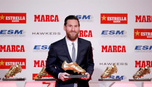 Messi arrebata su quinta Bota de Oro en Europa y toma ventaja sobre Cristiano