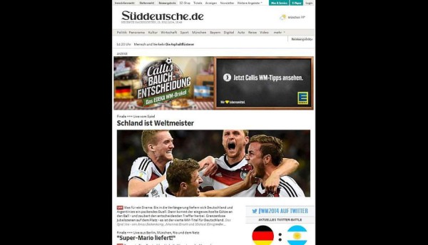 La prensa alemana eleva a Götze a la categoría de 'Dios del fútbol'