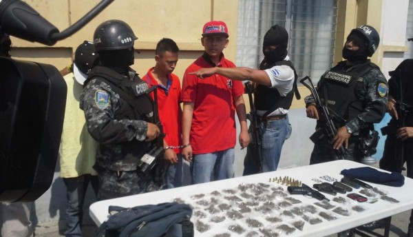 Capturan a tres supuestos miembros de mara MS en Chamelecón