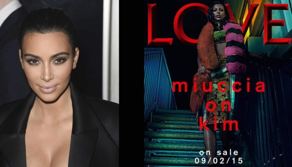 Kim Kardashian y su radical cambio para revista Love