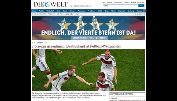 La prensa alemana eleva a Götze a la categoría de 'Dios del fútbol'