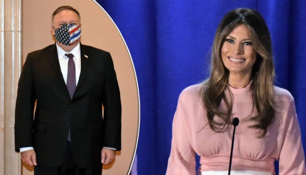 Pompeo y Melania Trump, plato fuerte de la segunda noche de la convención republicana