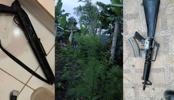 Capturan a cinco y les decomisan armas y más de 250 mil lempiras