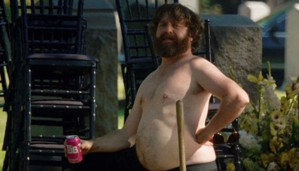 Zach Galifianakis, ya no es el gordo de The Hangover