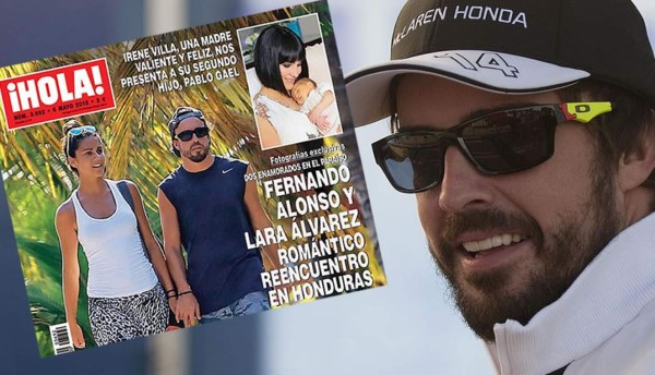 Fernando Alonso y Lara Álvarez en Honduras