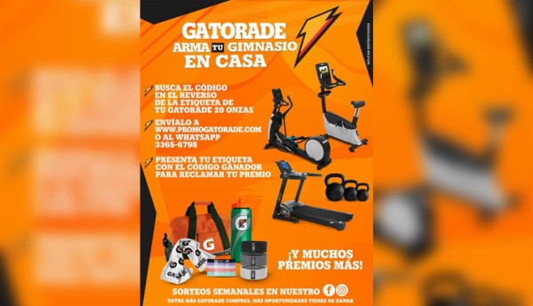 Arma tu gimnasio en casa con Gatorade