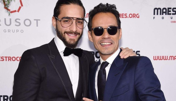 Video: Maluma y Marc Anthony se agarran a besos