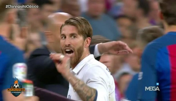 Sergio Ramos a Piqué tras ser expulsado: '¡Ahora habla!'