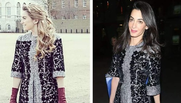 ¡Sofía Castro copió el vestido de Amal Clooney!