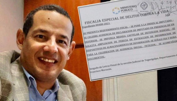 Presentan requerimiento fiscal por el asesinato del abogado Melvin Bonilla