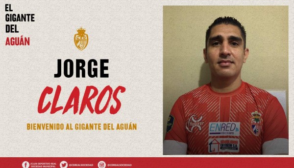 Jorge Claros vuelve a la Liga Nacional y jugará en la Real Sociedad