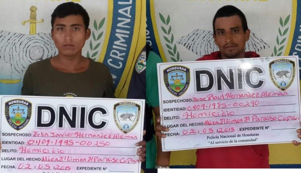 Capturan a hermanos por muerte de un menor en Copán