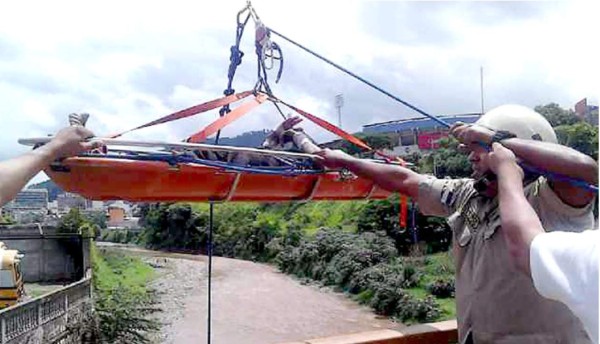 Se lanzan al río Choluteca para escapar de la Policía