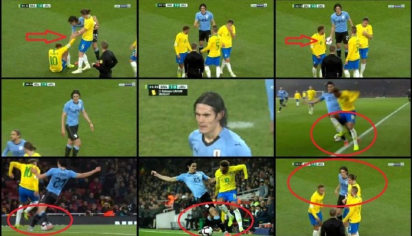 Neymar y Cavani protagonizan otra pelea: el brasileño le hizo un caño y así reaccionó el uruguayo