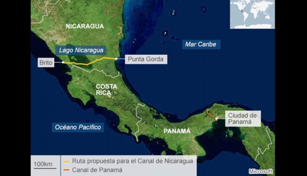 En diciembre iniciará la construcción del canal de Nicaragua