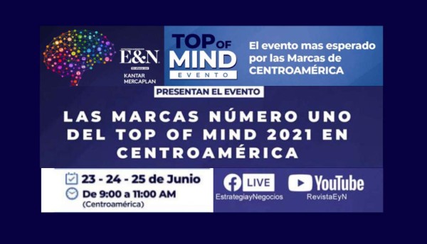 Llega la premiación de las marcas Top Of Mind 2021