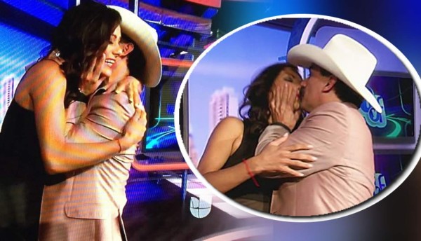 ¡El Chapo de Sinaloa le da tremendo beso a Nathalia Casco!
