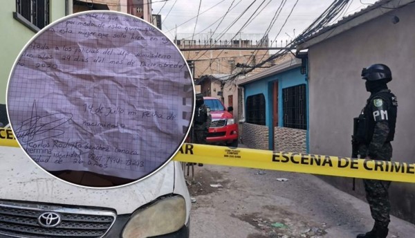 Hondureño mata a su pareja y deja una carta en Tegucigalpa
